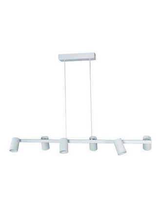 Mantra Mantra L&aacute;mpara Colgante Regulable Sal 6 Luces Blanco, Negro O Oro Ip20, 5,8cm &Oslash;