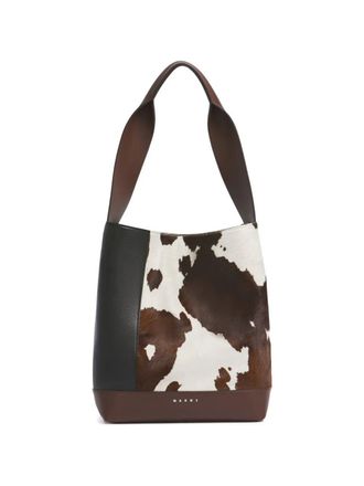 Marni Handbag Leather Black Pod Tote New Handle Mucca