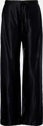 Khaite Rohen satin wide-leg pants