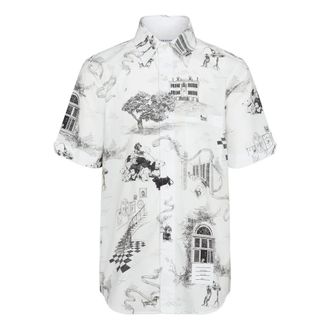Thom Browne Toile-print Short-sleeve Shirt