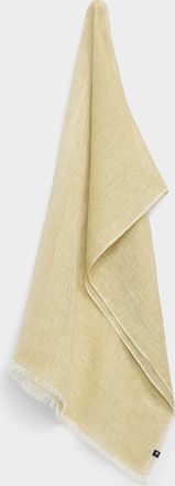Fraas Womens Frayed-edging lightweight 100% linen scarf