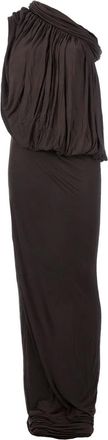 Rick Owens asymmetric sleeve dress - Marrone