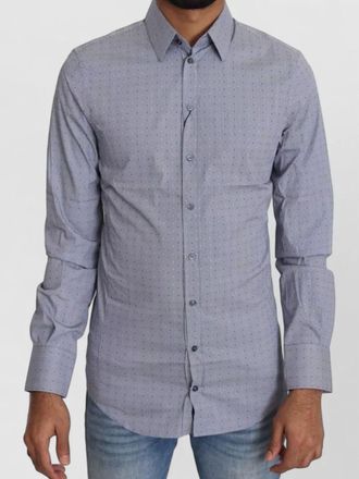 Dolce & Gabbana dotted semi-fitted shirt
