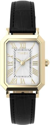 Timex Vivienne Trend 21mm Leather Strap Watch in Gold-Tone at Nordstrom
