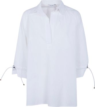 Max Mara Adorini Cotton Popeline Oversized Shirt