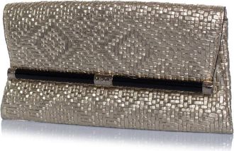 Diane Von F&uuml;rstenberg Diane Von Furstenberg, gold woven clutch