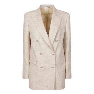 Tagliatore Blazers, female, Beige, Size: 2XS Jasmine Jacket