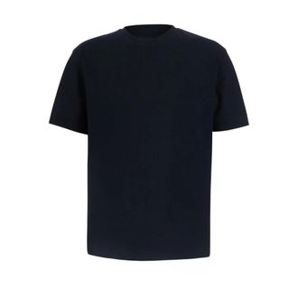 Emporio Armani Katoenen Jacquard T-shirt - Heren - T-shirts - Blauw - M - Katoen - Tops