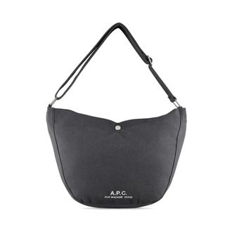 A.P.C. Shoulder Bags, male, Black, ONE SIZE, Journal Satchel