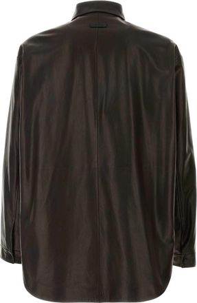 Fear of God Mens Shirt Brown Leather
