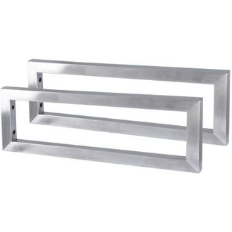 OEM Soportes De Fijaci&oacute;n Bc-elec Cmd055 De Acero Inoxidable Cepillado - 2 Piezas, 55 &times; 15 &times; 3 Cm, Para Encimeras Y Muebles De Lavabo
