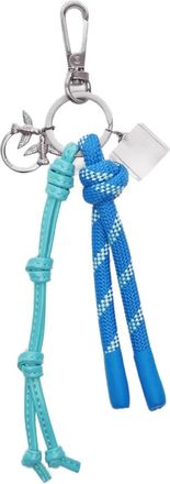 Pinko rope-detail keyring - women - Zinc/Fabric - One Size - Blue