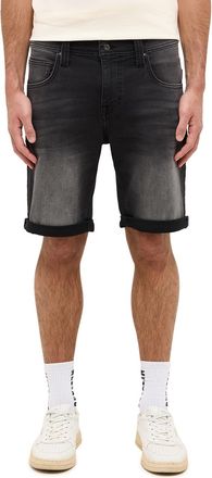 Mustang Slim-fit-Jeans MUSTANG Herren Style Chicago Shorts Z, Herren, Gr. 32, schwarz (803 schwarz), Denim/Jeans, 80% Baumwolle, 18% Polyester, 2% Elasthan, u