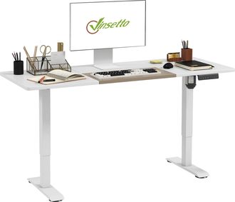 Vinsetto Height Adjustable Electric Desk Stand Up Desk for Home Office