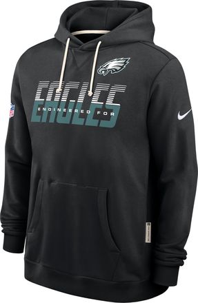 Nike Philadelphia Eagles Sideline Standard Issue Nike Mens Dri-FIT NFL Pullover Hoodie in Black | 03AZ00A86-SX8