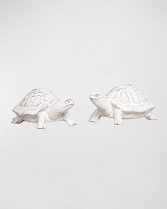 Juliska Leonardo and Donatello Turtle Salt & Pepper Shakers