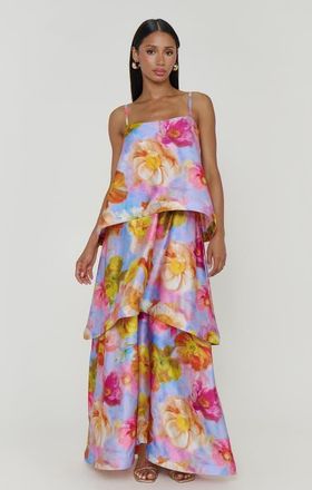 Show me your Mumu Ella Maxi Dress in Brushed Blooms at Nordstrom, Size X-Large
