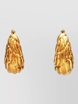 Cult Gaia flour hoop earrings textured design