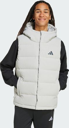 adidas Mens adidas Helionic CLIMAWARM Hooded Down Vest