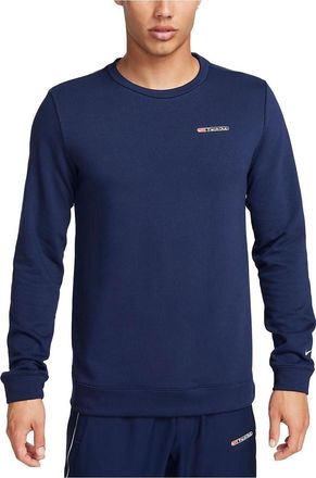 Nike DRI-FIT TRACK CLUB Fleece Long-Sleeve Crew Neck Running Sweatshirt MIDNIGHT NAVY FB5510-410
