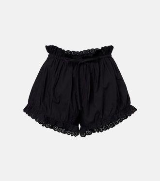 Poss&eacute; Ezra broderie anglaise cotton shorts