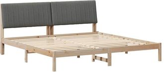 vidaXL Estructura De Cama Marr&oacute;n 200 X 200 Cm Madera De Pino Macizo Vidaxl