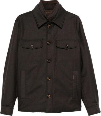 Moorer Button-fastening Flap-pocket Jacket