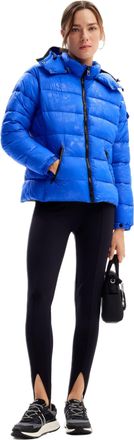 Desigual Womens Woman Woven Padded Short Overcoat