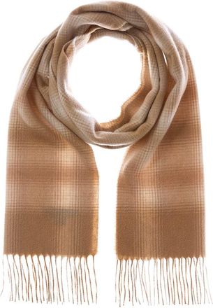 Amicale Cashmere Ombre Windowpane Cashmere Scarf