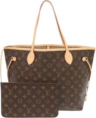 Louis Vuitton Pre-owned Canvas Tote Bag - Dames - Vintage Shopper - Beige - ONE Size - Vintage