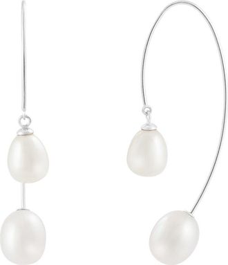 Splendid Pearls Silver 7-8Mm Pearl Earrings