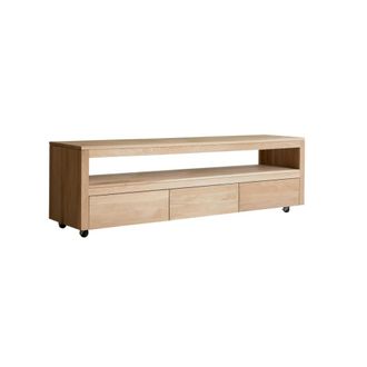 Tikamoon Mueble para TV de roble macizo de 180 cm
