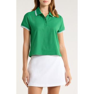 Beyond Yoga Country Club Polo Top in Home Court Green at Nordstrom Rack, Size X-Small