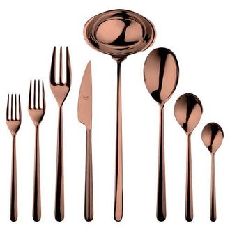Mepra Linea Flatware Set - 43 Pieces in Bronze at Nordstrom