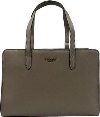 Twinset Grey PU Women Shoulder Womens Bag