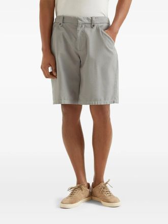 Brunello Cucinelli Tailored Cotton Shorts - Gray