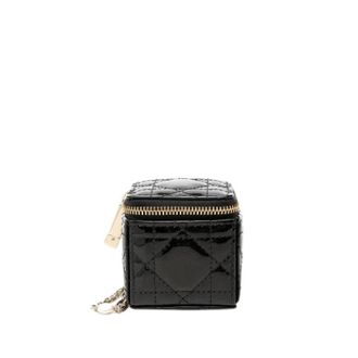 Dior Pre-owned Cube Pouch - Dames - Pre-owned - Zwart - Maat: ONE Size Leer