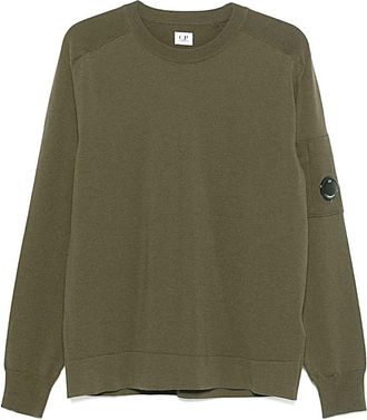 C.P. Company Stijlvolle Gebreide Top - Heren - Sweatshirts - Groen - XL - Katoen - Hoodies & sweatvesten