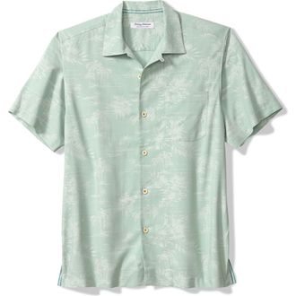 Tommy Bahama Coastal Ease IslandZone Camp Shirt in Aged Copper at Nordstrom, Size Xx-Large
