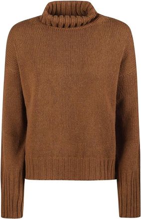 Aragona Maglione Dolcevita - - Knitwear - Donna - Marrone - M