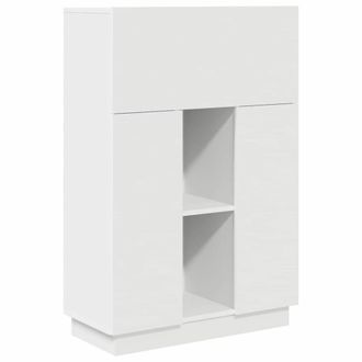 Berkfield Home White Writing Desk White Engineered Wood Medium