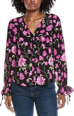 CeCe by Cynthia Steffe Cece V-Neck Button Down Top