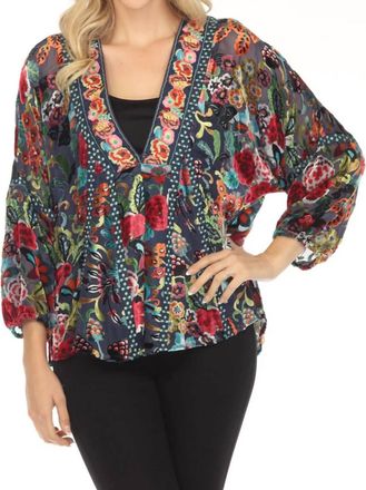 Johnny Was Minto Burnout Jacket In Multi