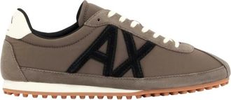 A|X Armani Exchange Sneakers con logo applicato - - Shoes - Uomo - Marrone - 43 EU