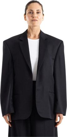 Balenciaga Blazers, female, Black, Size: S Tailored Blazer