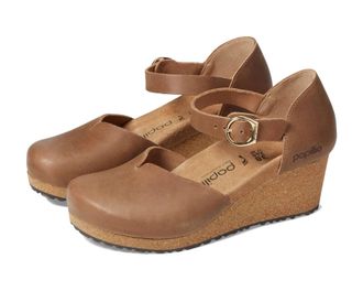 Birkenstock Womens Mary Ring-Buckle Clog In Cognac