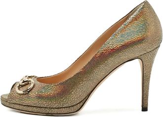 Gucci Pumps a punta aperta - Oro