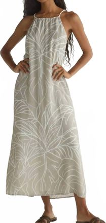 Bella Dahl Halter Maxi Dress In Tropical Print