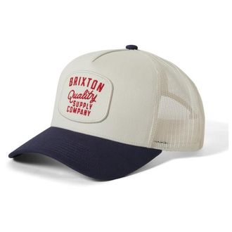 Brixton Hubal Curved Netplus Medium Profile Trucker Hat Cap f&uuml;r Herren | grau