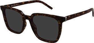 Saint Laurent SLM146002 Tortoiseshell Acetate Sunglasses - Brown